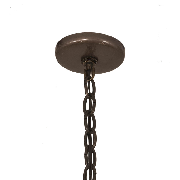 Rustic 8-Light Antler Chandelier with Antique Copper Finish