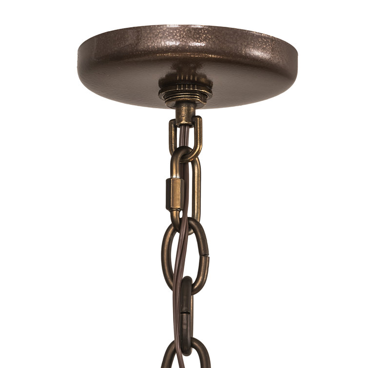 Antique Copper Finish Moose Antler 10-Light Chandelier