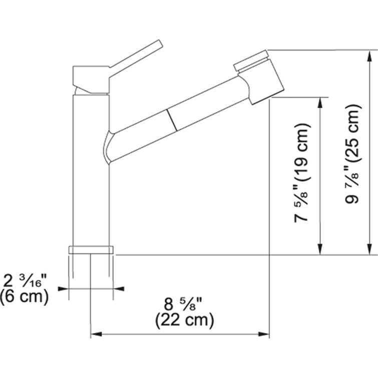 Stainless Steel Modern Pull-Out Spray Kitchen Faucet