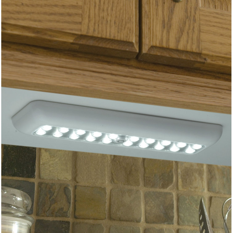 White Battery Powered LED Under Cabinet Light Bar