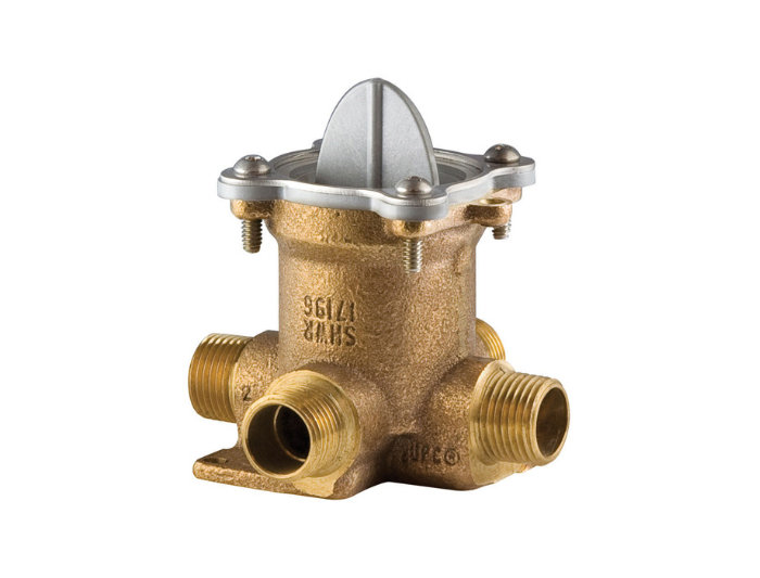 1/2-Inch Brass Thermostatic Tub and Shower Valve