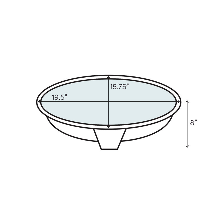 White Ceramic Undermount Bathroom Sink with Overflow