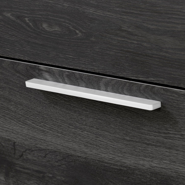 Step One Essential Gray Oak 2-Drawer Nightstand