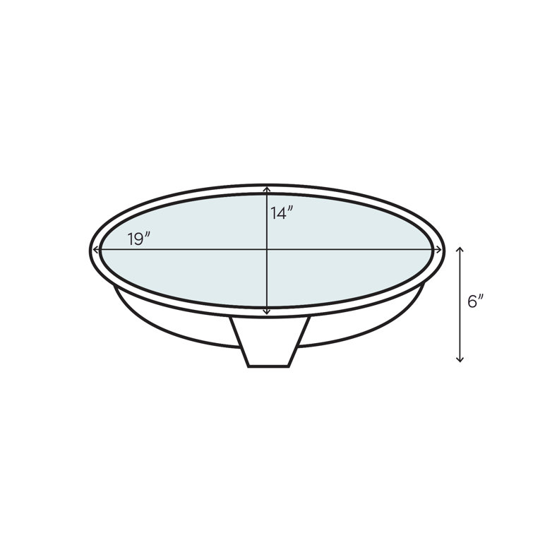 19" Oval Oil Rubbed Bronze Hammered Copper Bathroom Sink