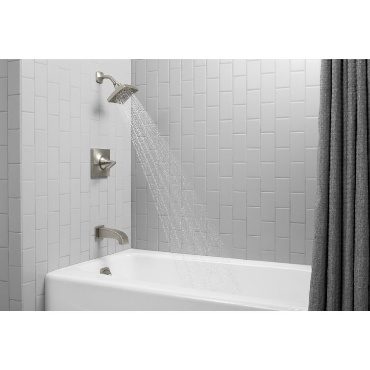 White Cast Iron Alcove Bathtub with Left Drain, 60" x 30-1/4"