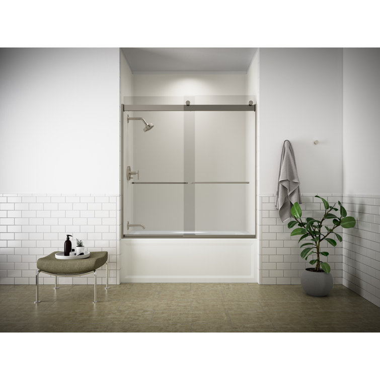 Archer 60" White Acrylic Alcove Soaking Tub with Lumbar Support