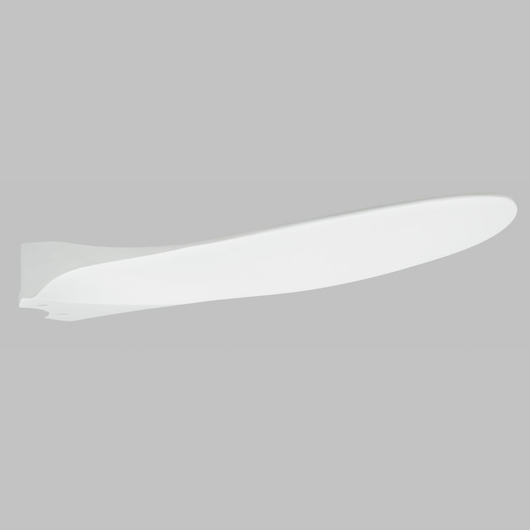 Matte White 52" Solid Wood 3-Blade Ceiling Fan with Remote