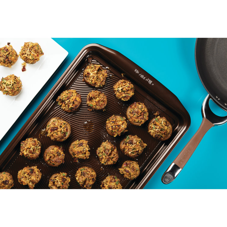 Chocolate Brown Nonstick Carbon Steel 17" x 11" Cookie Sheet