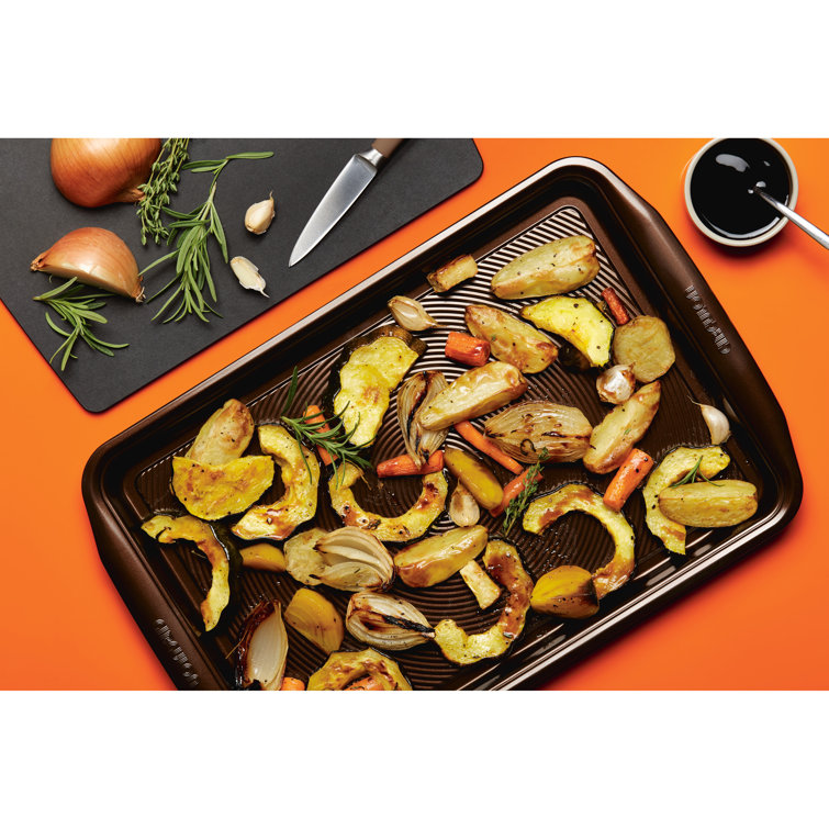 Chocolate Brown Nonstick Carbon Steel 17" x 11" Cookie Sheet