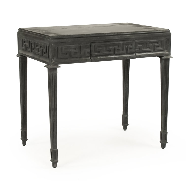 Dash Charcoal Metal Rectangular End Table with Storage