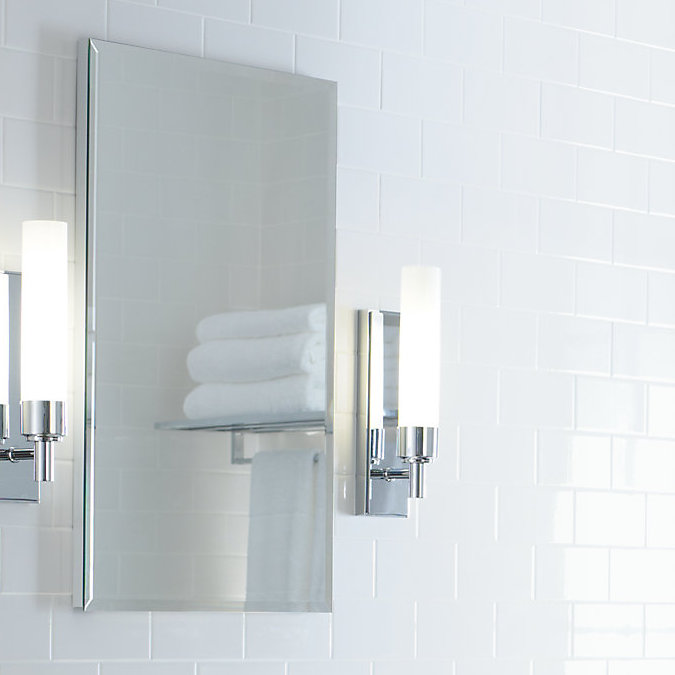 Modern Square Frameless Medicine Cabinet with Adjustable Shelves