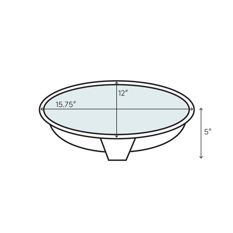 Polished Copper Oval Undermount Bathroom Sink