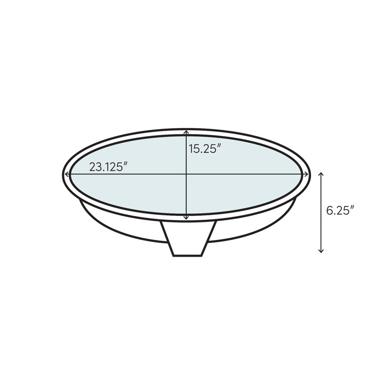 Rhythm Satin Stainless Steel Oval Undermount Sink