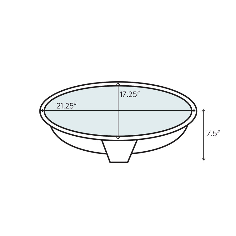 Modern Simplicity Oval Undermount Bathroom Sink in Cream Ceramic