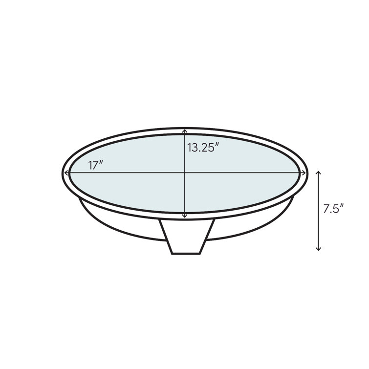 Brushed Nickel Oval Copper Undermount Bathroom Sink