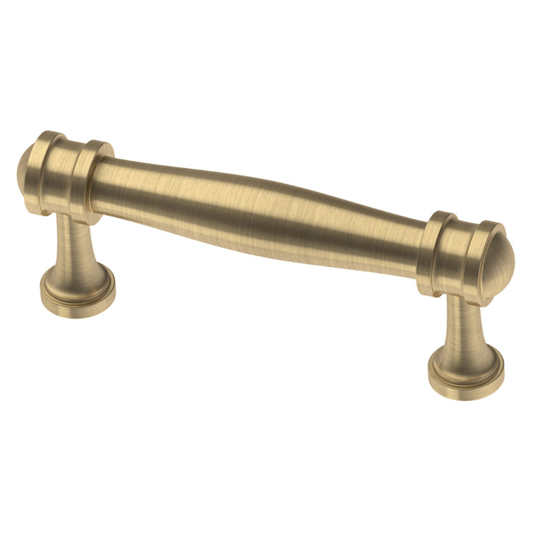 Champagne Bronze 6.3'' Industrial Bar Pull with Mounting Hardware