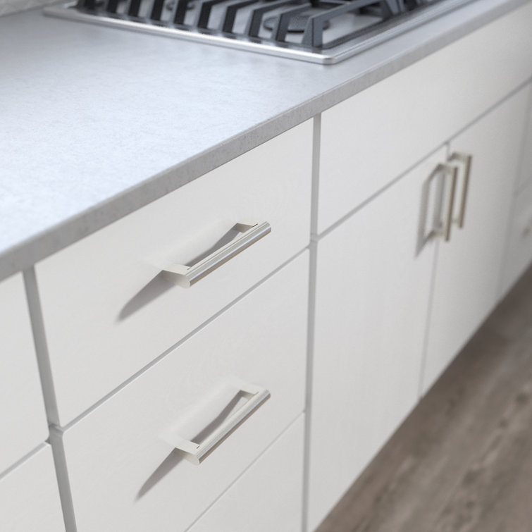 Stainless Steel Modern Bar Pull with Mounting Hardware