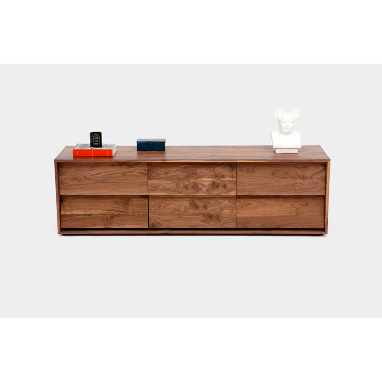 Oliver Solid Walnut 6-Drawer Horizontal Dresser