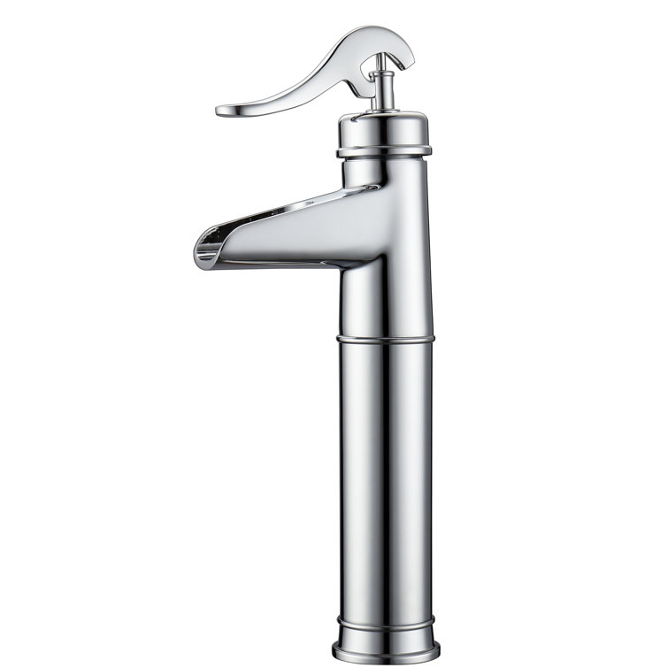 Thalia Modern 13'' Distressed Bronze Single Handle Vessel Faucet