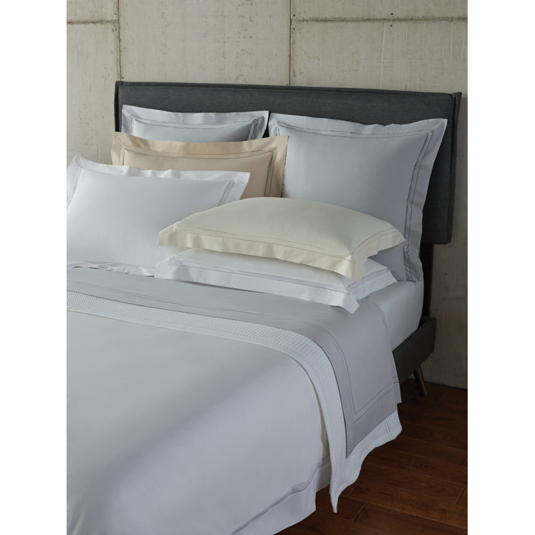 Twin XL White Egyptian Cotton Percale Fitted Sheet