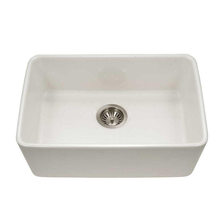 Biscuit Gloss Fireclay Undermount Farmhouse Kitchen Sink
