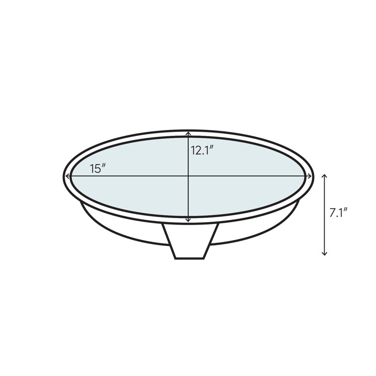 White Ceramic Oval Undermount Bathroom Sink with Overflow