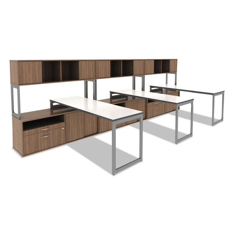 Walnut 2-Drawer Lockable Lateral File Cabinet