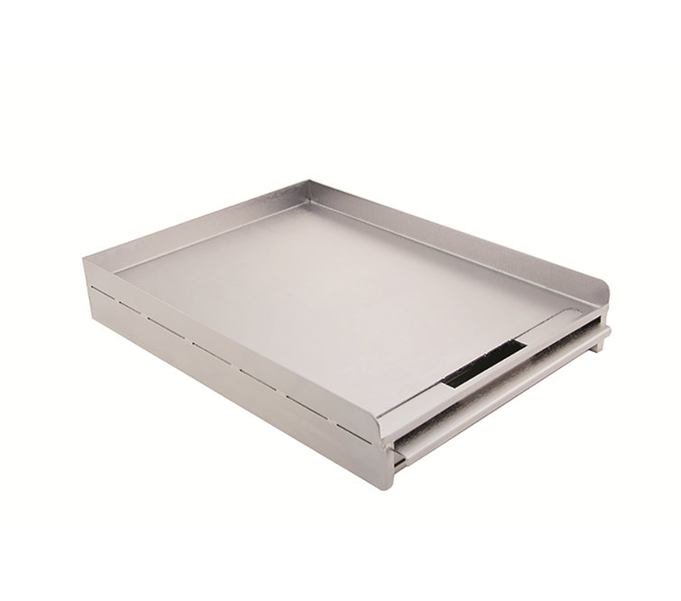 Heavy-Duty Stainless Steel Griddle with Drip Tray