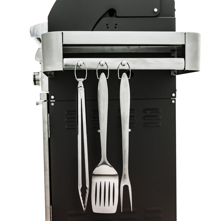 SABER Premium 3-Piece Grilling Tool Set, Stainless Steel