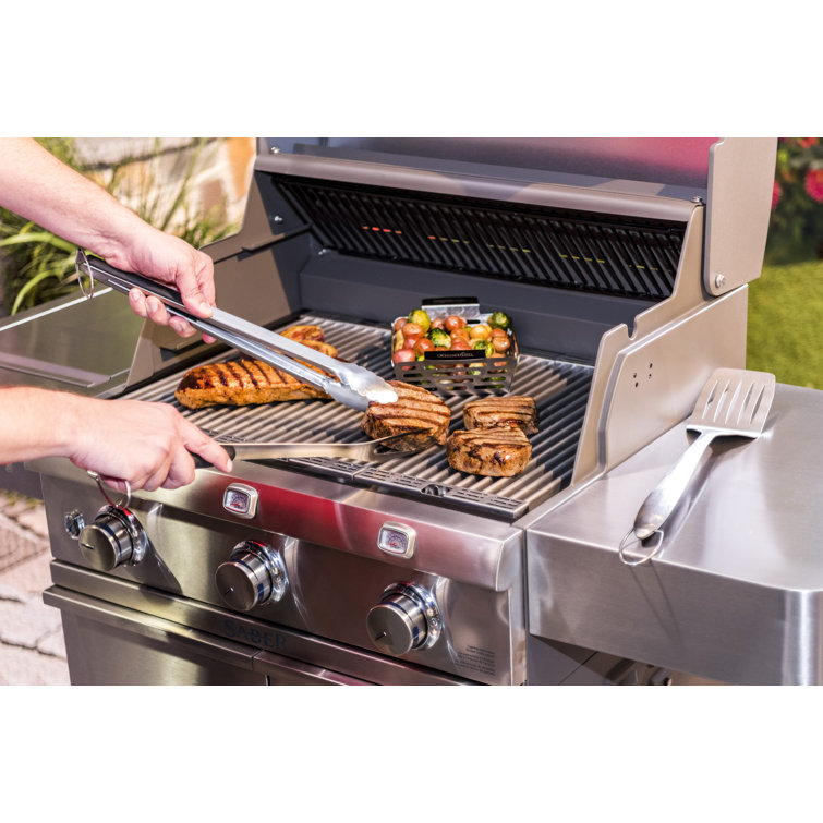 SABER Premium 3-Piece Grilling Tool Set, Stainless Steel