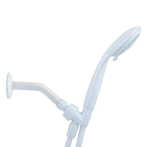 OakBrook White PVC 5-Settings Handheld Showerhead with 60" Hose