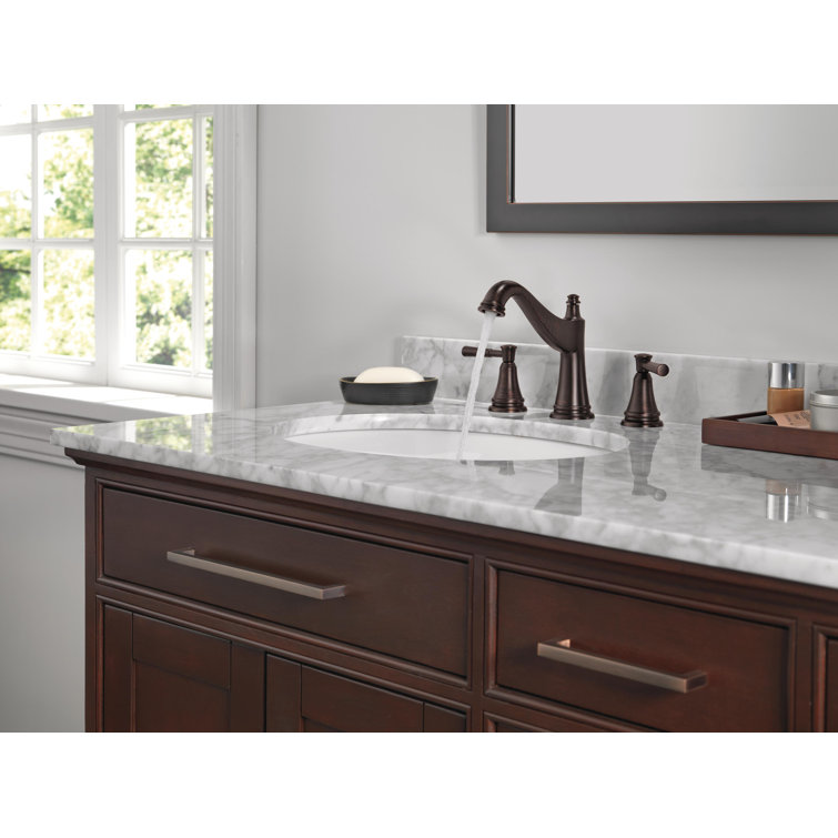 Mylan Oil-Rubbed Bronze High-Arc 2-Handle Widespread Bathroom Faucet