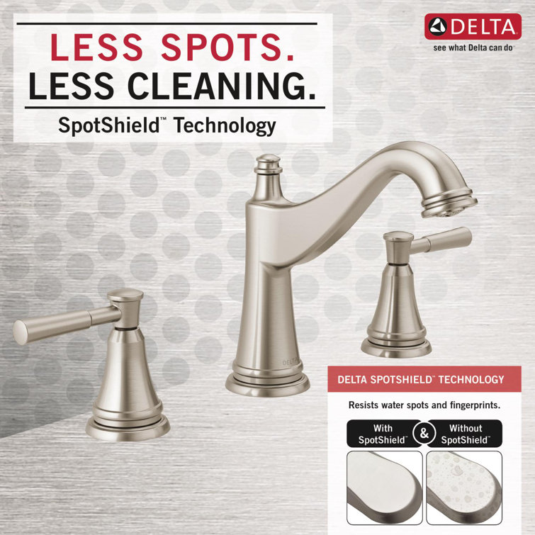 Mylan Brushed Nickel 2-Handle Widespread Bathroom Faucet