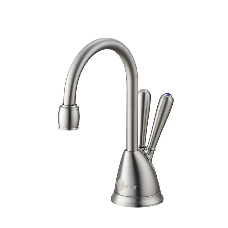 Satin Nickel Instant Hot and Cold Water Dispenser Faucet