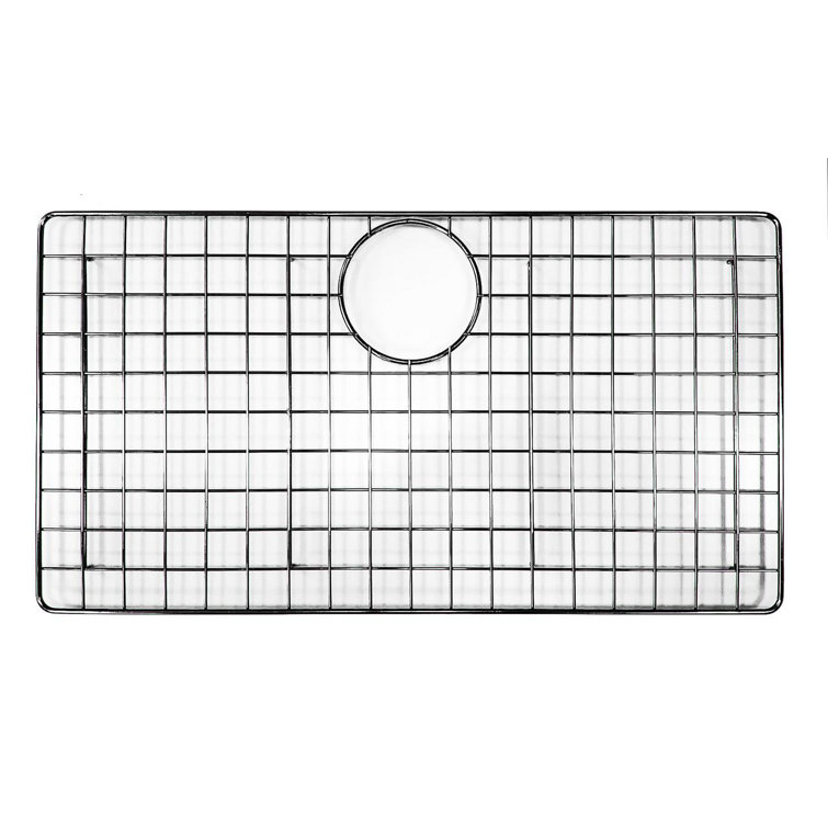 Stainless Steel Sink Grid with Rubber Feet, 24.81" x 13.38"