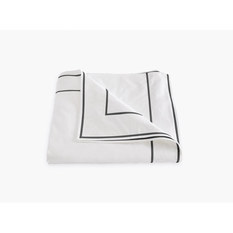 Sterling Full/Queen Cotton Duvet Cover with Satin Embroidery