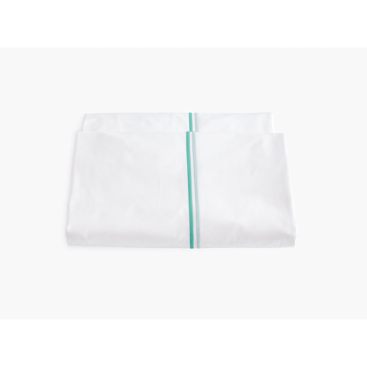 King Champagne Cotton Embroidered Percale Duvet Cover Set