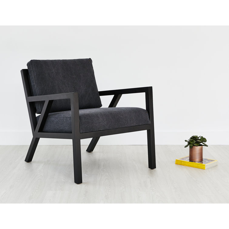 Mid-Century Modern Truss Lounge Chair in Vintage Mineral