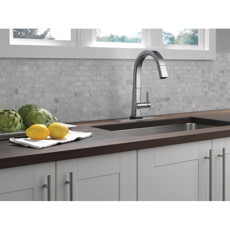 Arctic Stainless Steel Pull-Down Kitchen Faucet with Touch Technology