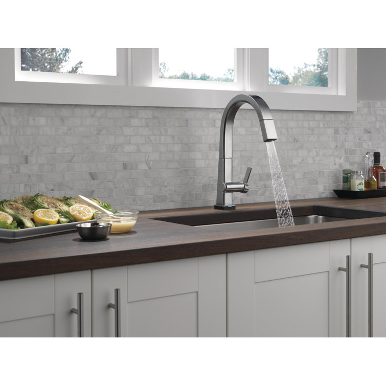 Arctic Stainless Steel Pull-Down Kitchen Faucet with Touch Technology