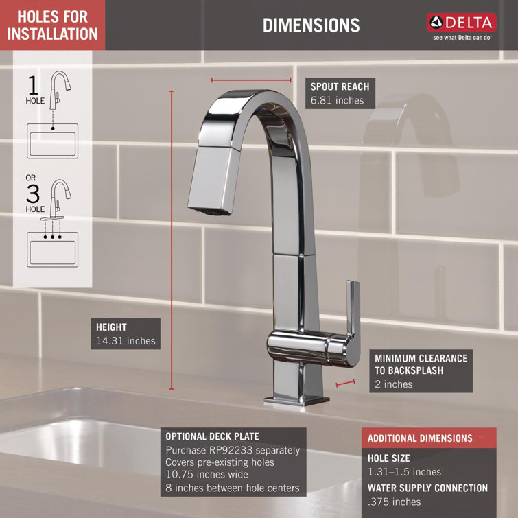 Modern Chrome Pull-Down Kitchen Faucet with 360° Swivel