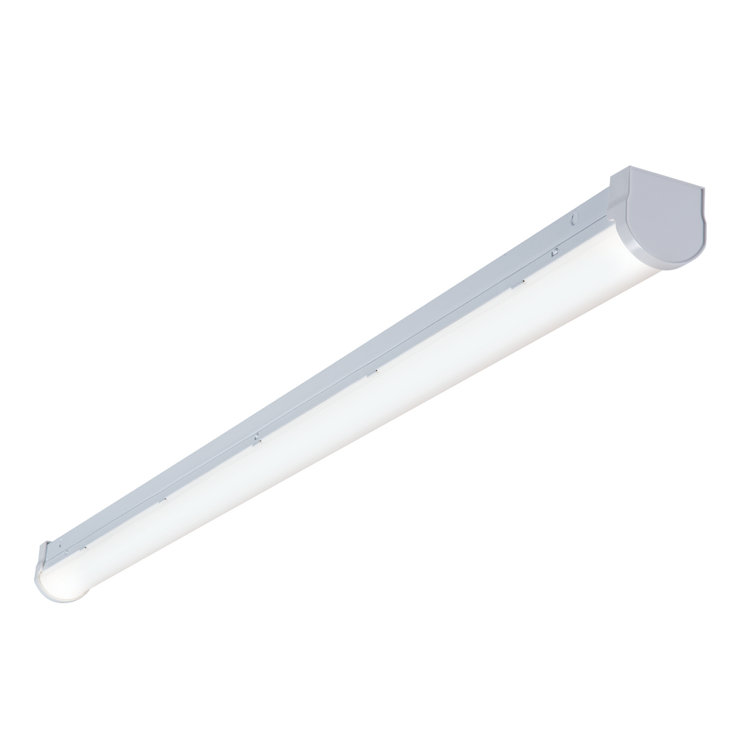 8-Foot White LED Strip Light Fixture with Lens Cover