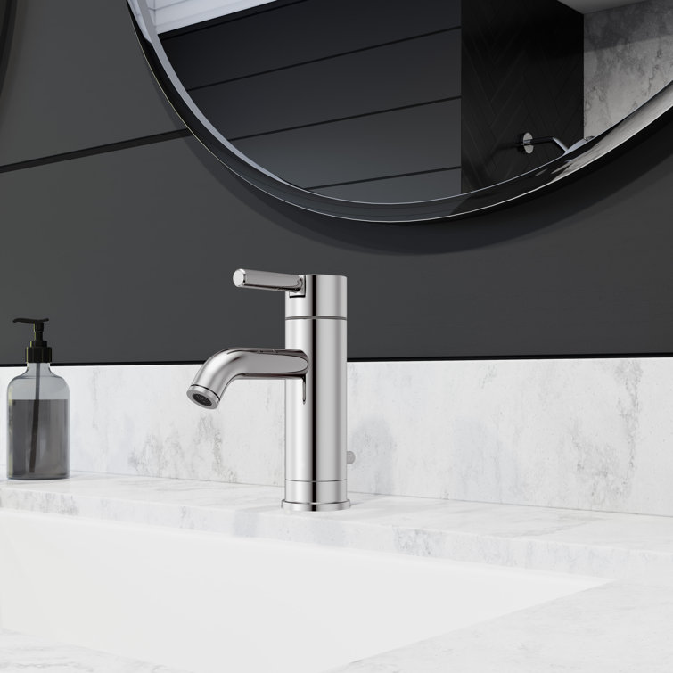 Contempra Modern Polished Chrome Single Control Bathroom Faucet