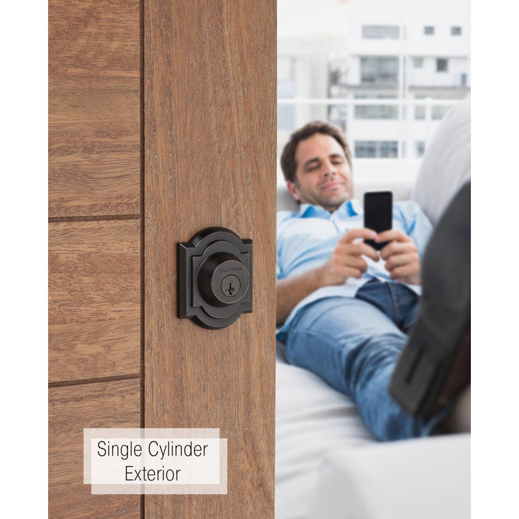 Venetian Bronze Single Cylinder Door Deadbolt