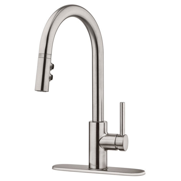 Stainless Steel Single Handle Pull-Down Kitchen Faucet