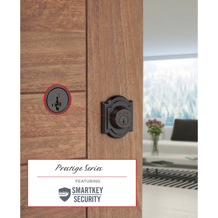Venetian Bronze Single Cylinder Door Deadbolt