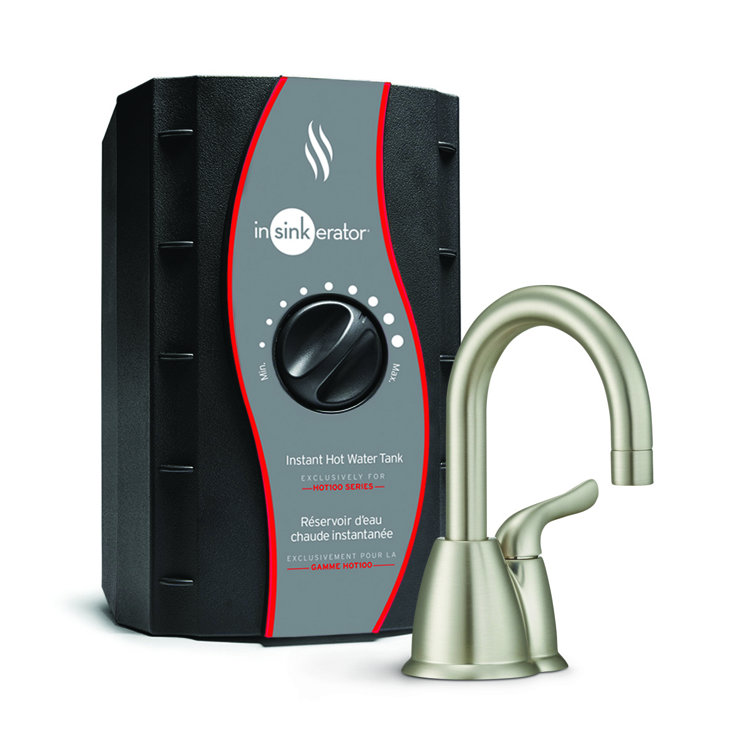Satin Nickel Instant Hot Water Dispenser Faucet System