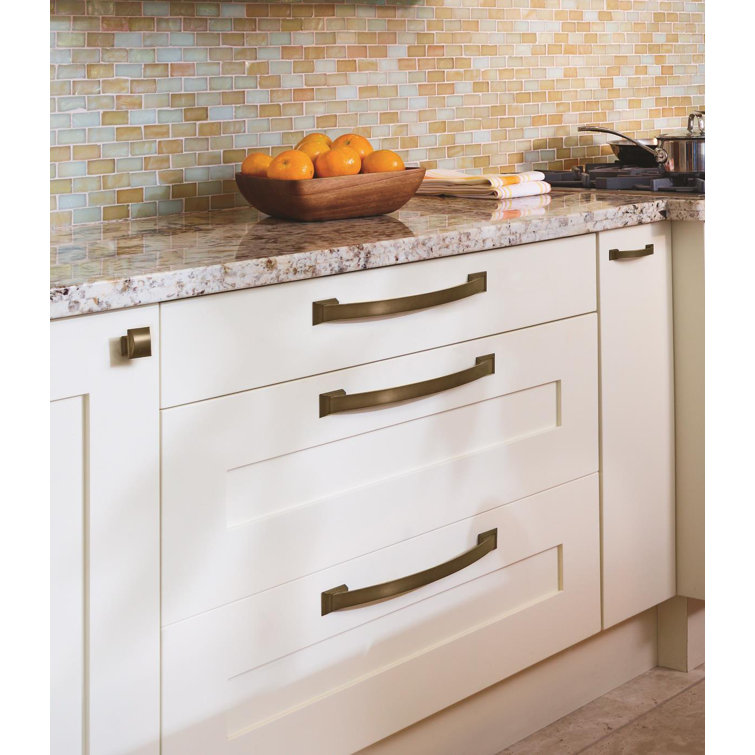 Polished Nickel Modern Appliance Pull with Mounting Hardware