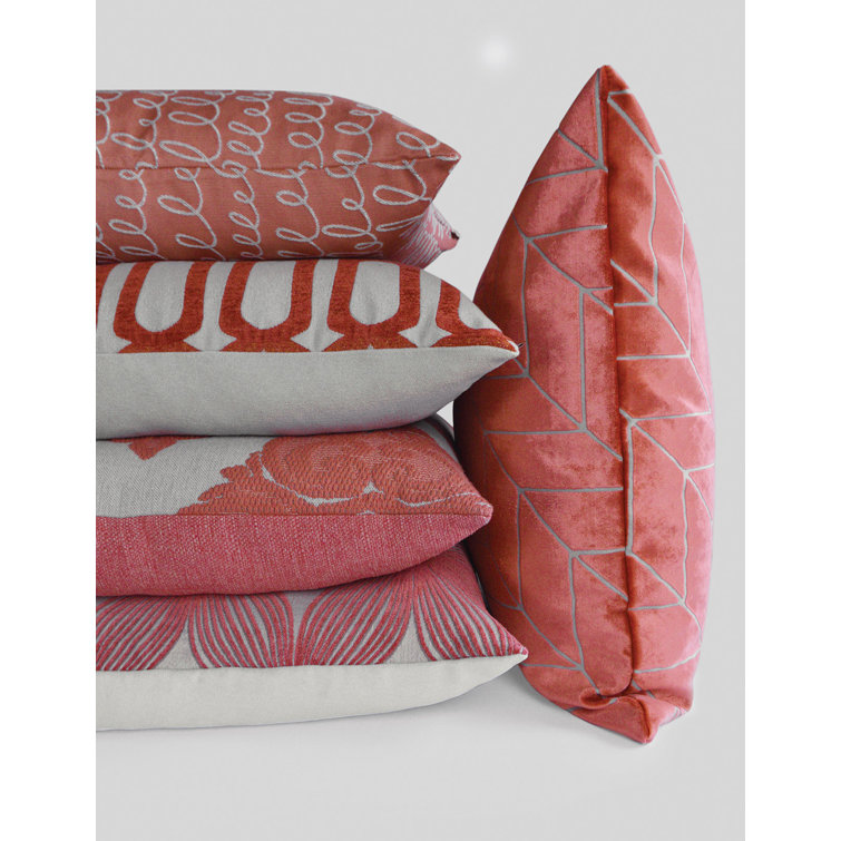 Mocha Rayon 24'' Square Down Throw Pillow