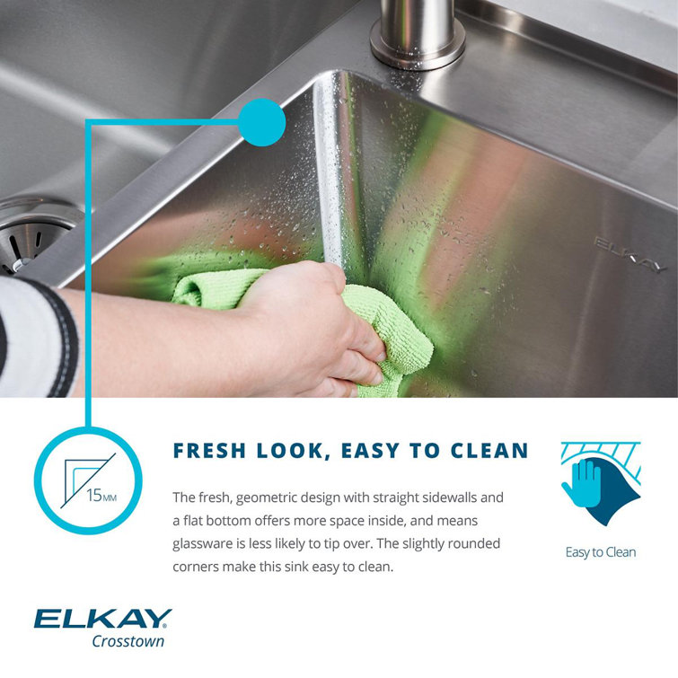 Elkay 31.5" Stainless Steel Drop-in Single Bowl Sink